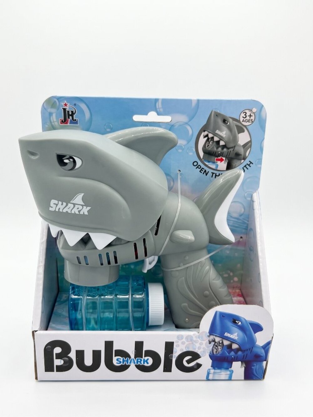 Shark Automatic Bubble Gun Blaster Toy with Opening Mouth & Solution Bottle (Age